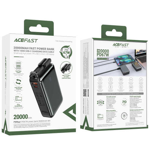 Acefast akupank 20 000 mAh LED ekraaniga kiirlaadimine 67W (M4) - Image 11