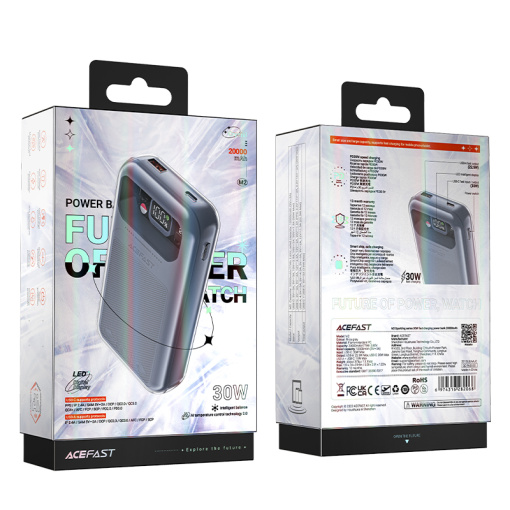 Acefast akupank 20 000 mAh LED ekraaniga kiirlaadimine 30W (M2) - Image 7