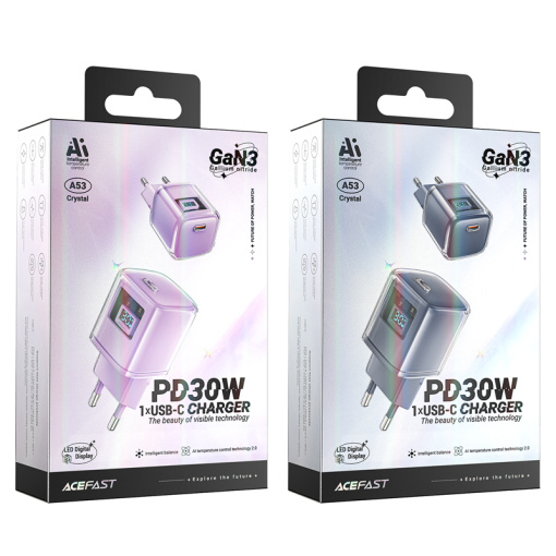 Acefast kiirlaadija USB-C LED ekraaniga 30W (A53) - Image 11