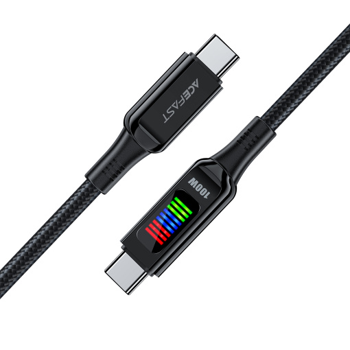 Acefast laadija kaabel USB-C to USB-C 100W LED indikaator 1,2m (C7-03) - Image 2