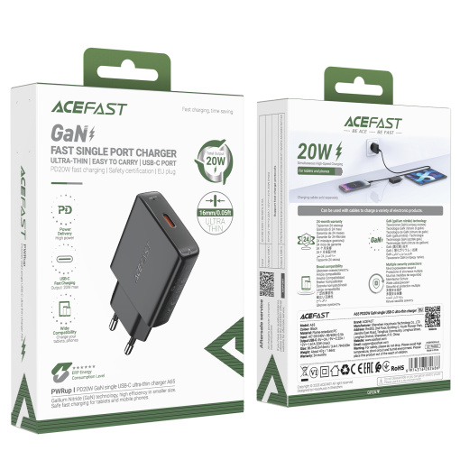 Acefast kiirlaadija USB-C 20W (A65) - Image 7