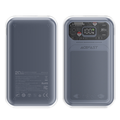 Acefast akupank 20 000 mAh LED ekraaniga kiirlaadimine 30W (M2) - Image 4