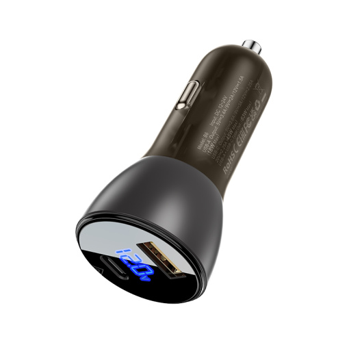 Acefast autolaadija LED näidik USB-C ja USB-A 63W (B6) - Image 4