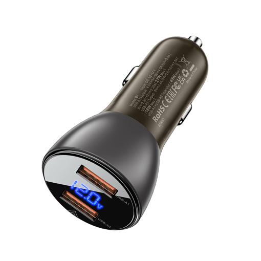Acefast autoloaadija LED näidik 2xUSB-A 45W (B7) - Image 4
