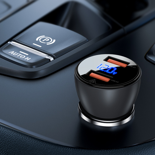 Acefast autoloaadija LED näidik 2xUSB-A 45W (B7) - Image 5