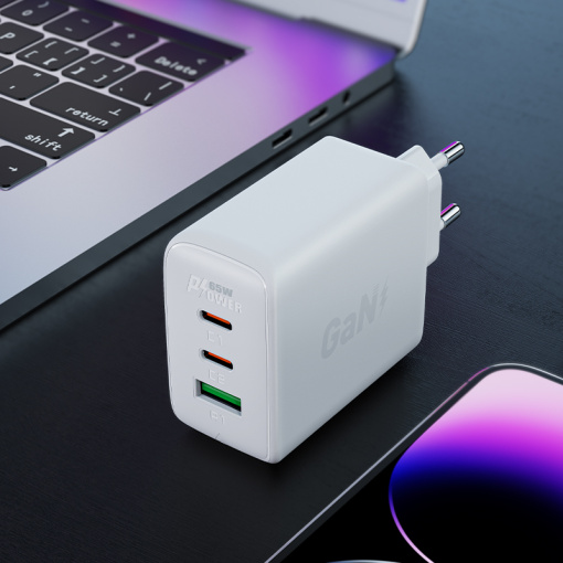 Acefast kiirlaadija 2xUSB-C ja USB-A 65W (A41) - Image 7