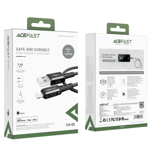 Acefast laadija kaabel USB-A to iPhone lightning 1,8m (C4-02) - Image 9