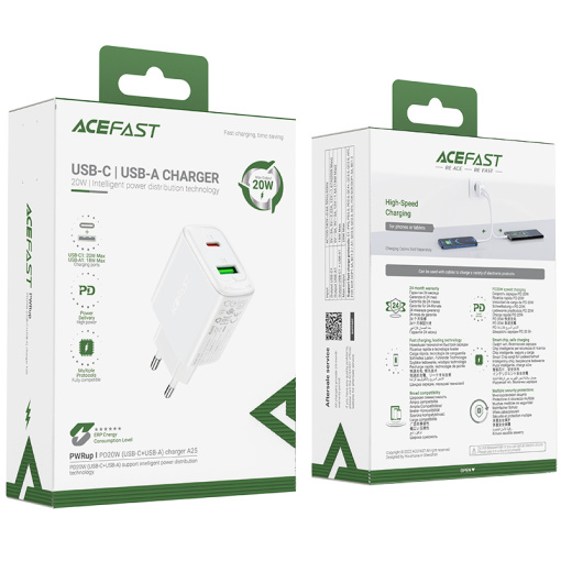 Acefast kiirlaadija USB-C ja USB-A 20W (A25) - Image 8