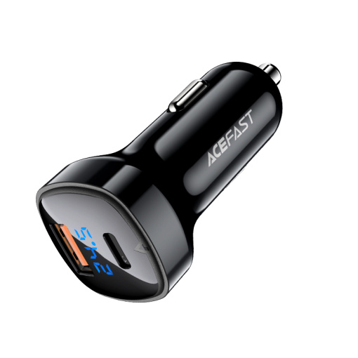 Acefast autolaadija LED digitaalne näidik USB-C ja USB-A 66W (B4) - Image 4