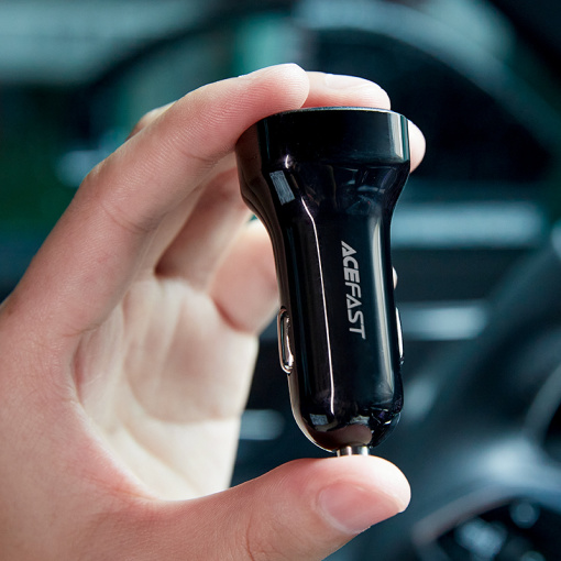 Acefast autolaadija LED digitaalne näidik USB-C ja USB-A 66W (B4) - Image 5