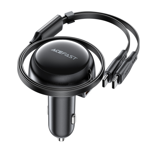 Acefast autolaadija LED indikaatoriga 2xUSB-C ja USB-A 53W (B13) - Image 6