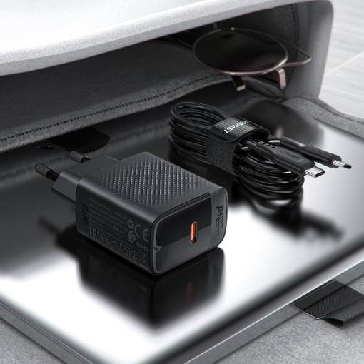 Acefast kiirlaadija KOMPLEKT 20W USB-C laadija ning kaabel 1,2m USB-C to USB-C (A82) - Image 6