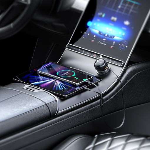 Acefast autolaadija LED indikaatoriga 2xUSB-C ja USB-A 53W (B13) - Image 2