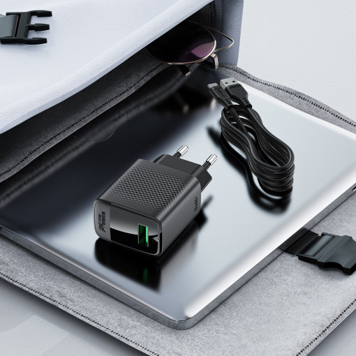 Acefast kiirlaadija KOMPLEKT 18W USB-A ja kaabel 1,2m USB-A to USB-C (A90) - Image 6